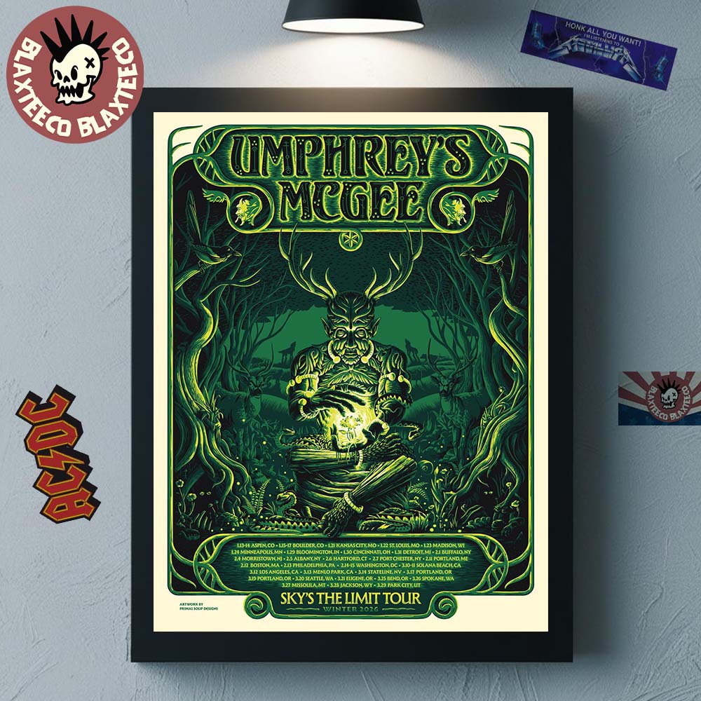 Umphrey's McGee concert tour poster 2026